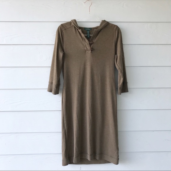 Lauren Ralph Lauren Dresses & Skirts - Lauren Ralph Lauren • Brown Hooded Sweater Dress
